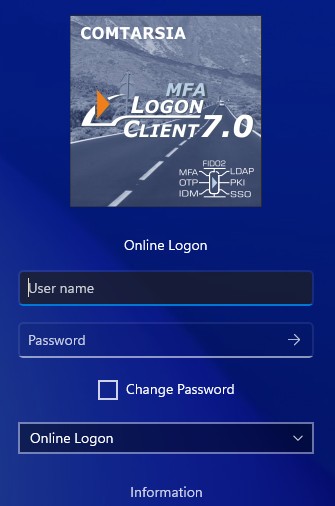 Logon Client 7.0 Logon Tile